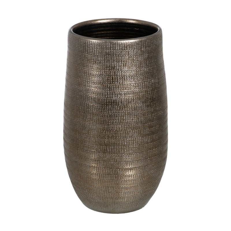 Planter Metallic Ceramic 31 x 31 x 51 cm