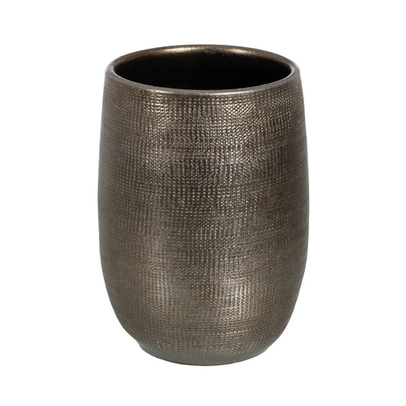 Planter Metallic Ceramic 29 x 29 x 40 cm