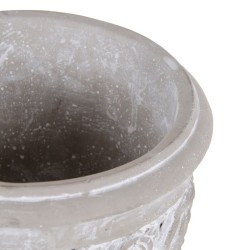 Cache-pot Gris Ciment 15,5 x 15,5 x 23 cm