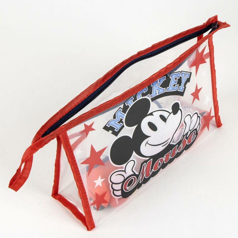Kulturbeutel mit Zubehör Mickey Mouse Rot 23 x 15 x 8 cm