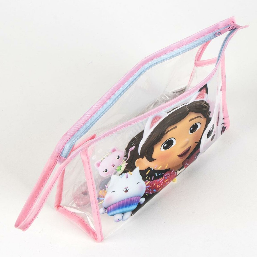 Kulturbeutel mit Zubehör Gabby's Dollhouse Rosa 23 x 15 x 8 cm