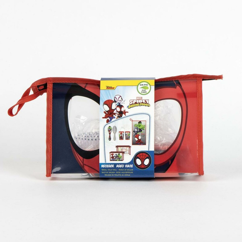 Kulturbeutel mit Zubehör Spidey Rot 23 x 15 x 8 cm