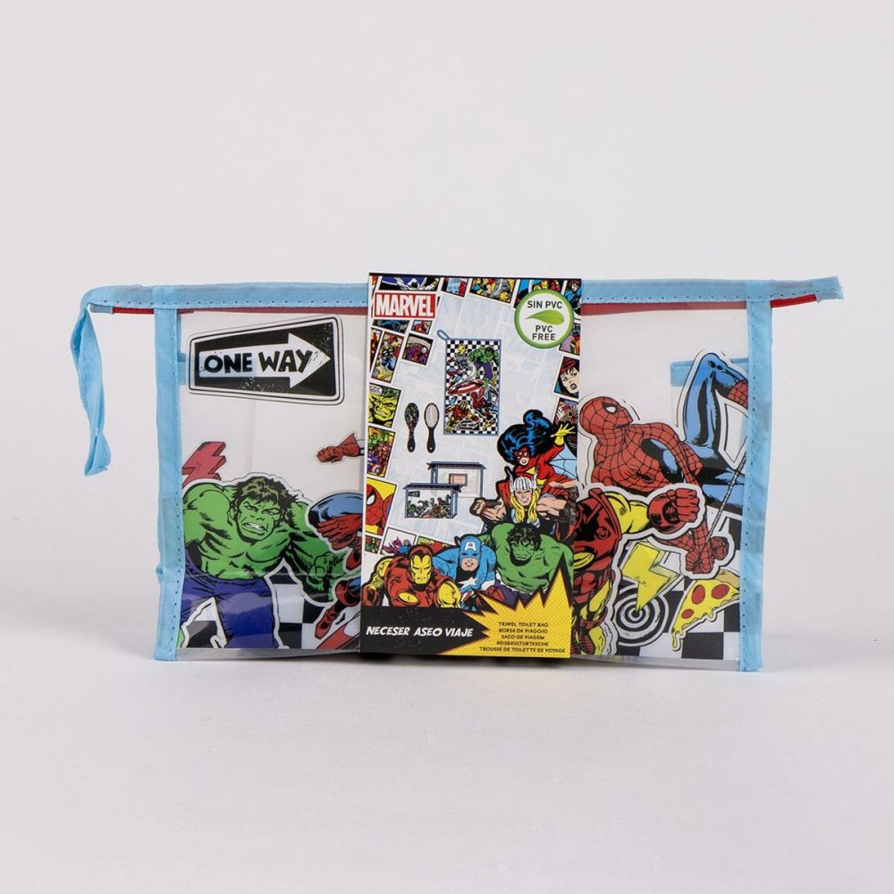 Kulturbeutel mit Zubehör The Avengers Blau 23 x 15 x 8 cm
