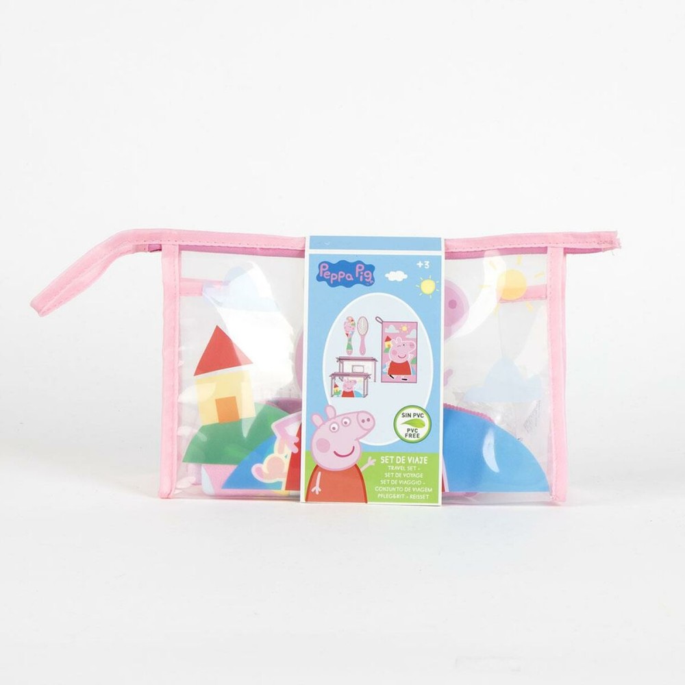Kulturbeutel mit Zubehör Peppa Pig Rosa 23 x 15 x 8 cm