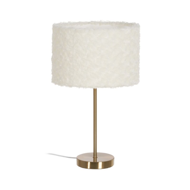 Desk lamp White Golden Metal Fabric 60 W 220-240 V 30 x 30 x 51 cm