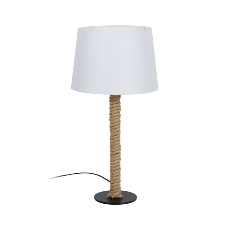 Tischlampe Weiß Schwarz Beige Eisen Stoff 40 W 30 x 30 x 60 cm