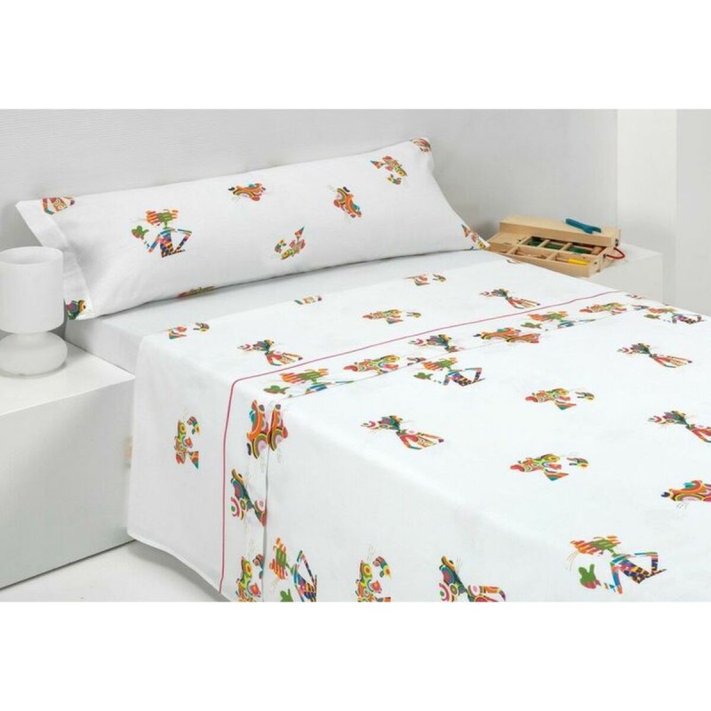 Bedding set Pink Panther UNICO White Multicolour Single