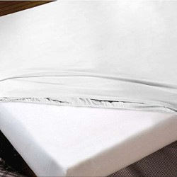 Fitted bottom sheet Hosteline IRIS PREMIUM White Single