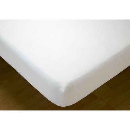 Fitted bottom sheet Hosteline MONACO LISO White