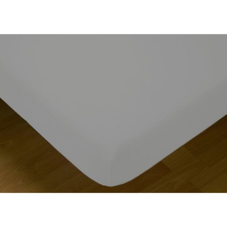 Fitted bottom sheet Hosteline MONACO LISO Pearl Gray