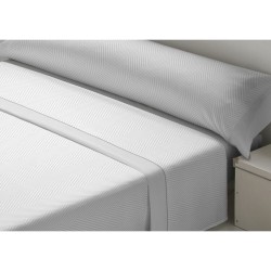 Jeu de draps D'Or VARTO Gris Lit ½ persones Franela