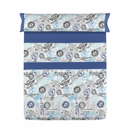 Jeu de draps Lois SELLOS Bleu Lit king size