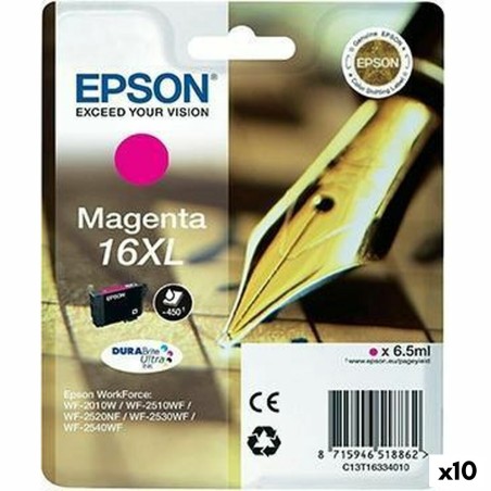 Original Ink Cartridge Epson DURABRITE ULTRA INK - Nº16XL Magenta (10 Units)