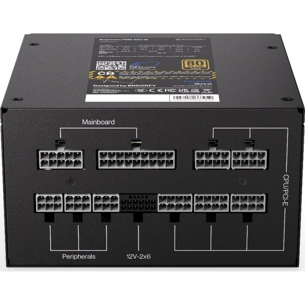 Bloc d’Alimentation Endorfy EY7A012 ATX 850 W 80 Plus Gold