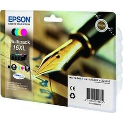 Original Ink Cartridge Epson DURABRITE ULTRA INK - Nº16XL Black/Cyan/Magenta/Yellow (8 Units)