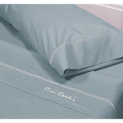 Jeu de draps Pierre Cardin ARCADIA Bleu Lit ½ persones