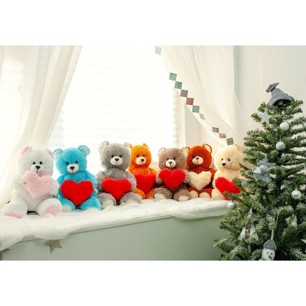 Plüschbär GO GIFT FRANK 50 WH Weiß Plüsch Herz 50 cm