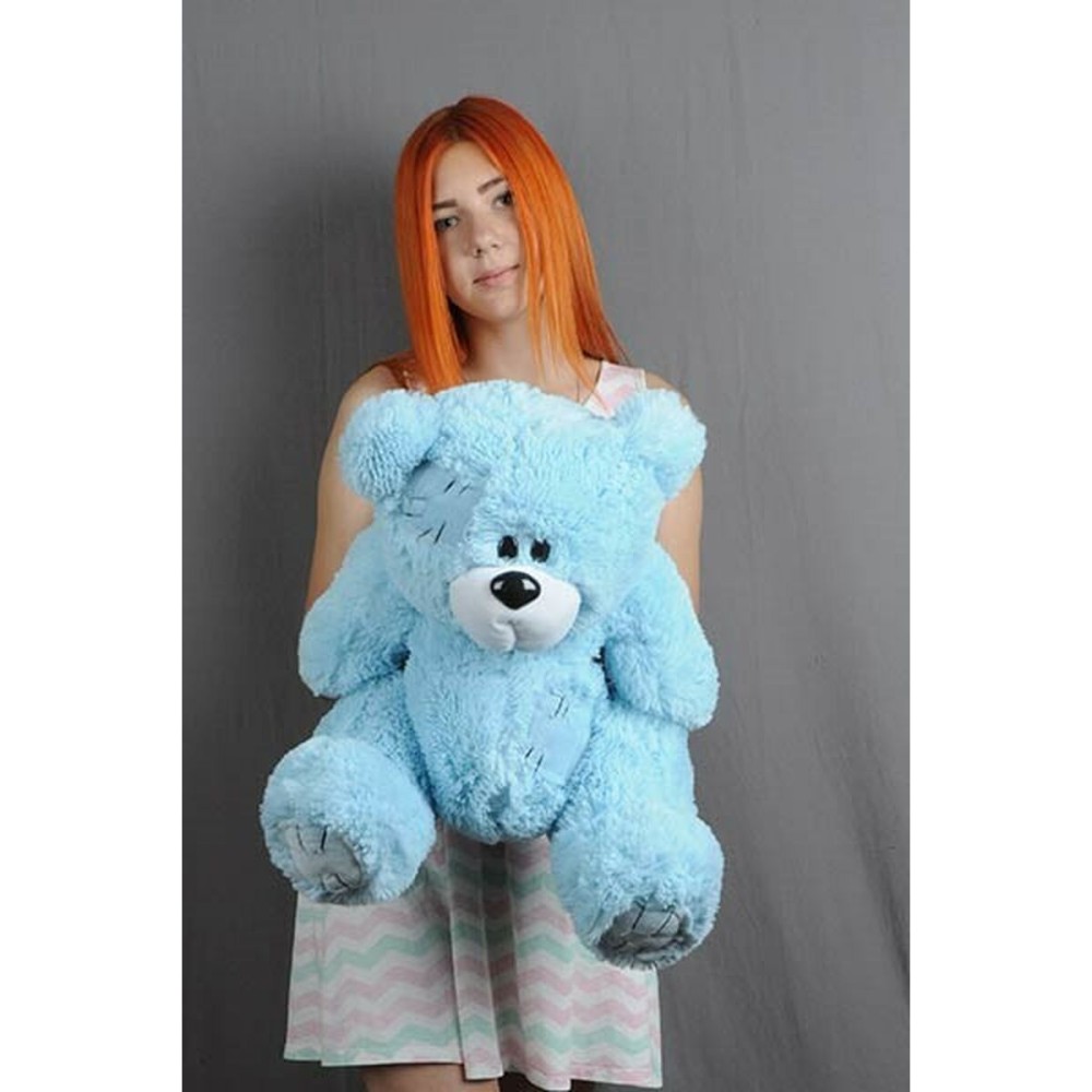 Plüschbär GO GIFT TEDDY 60 BL Blau Plüsch 60 cm