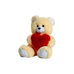 Plüschbär GO GIFT FRANK 50 CR Creme Plüsch Herz 50 cm