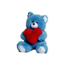 Plüschbär GO GIFT FRANK 50 BL Blau Plüsch Herz 50 cm