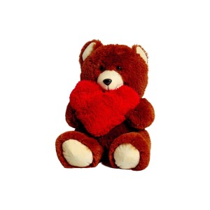 Teddy Bear GO GIFT FRANK 50 BR Brown Plush Heart 50 cm