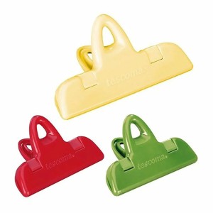Verschlussclips Tescoma Presto Assortierte Farben Kunststoff (3 Stück)