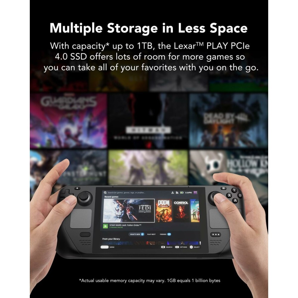 Disque dur Lexar LNMPLAY001T-RNNNG 1 TB SSD