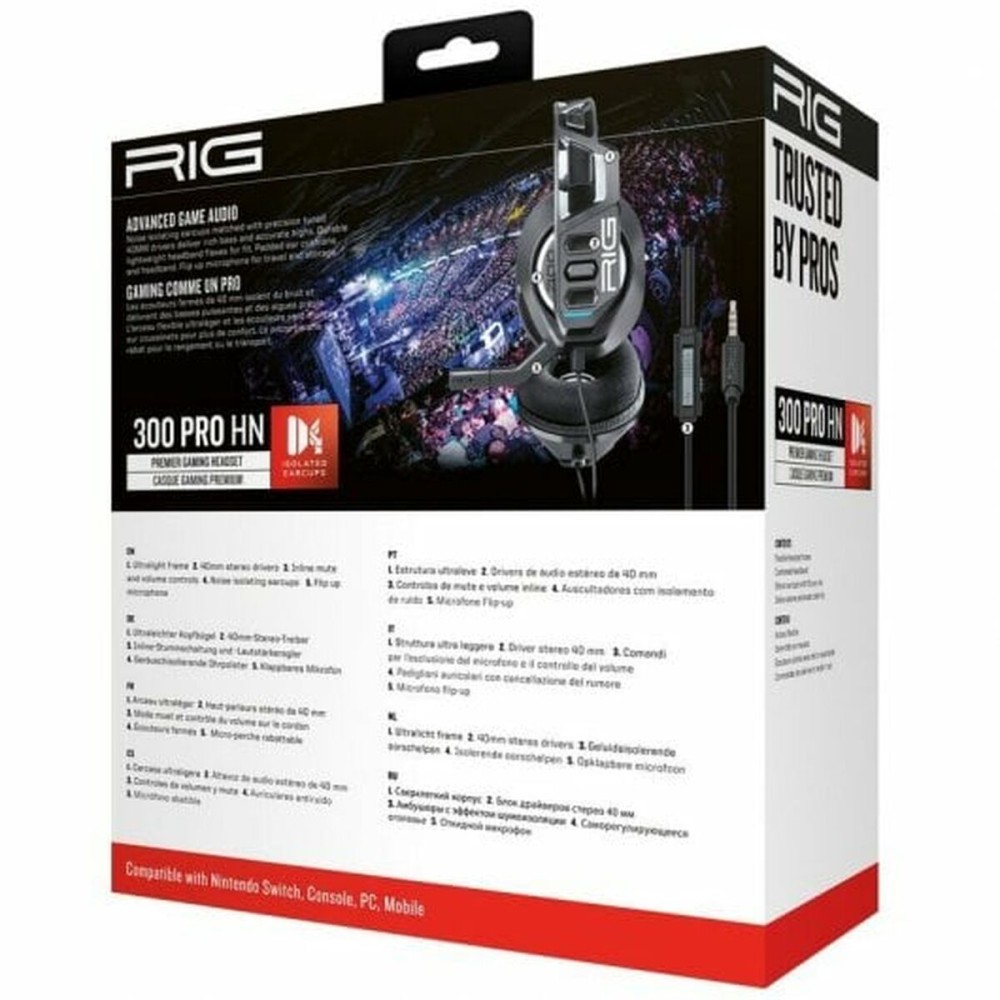 Headphones Nacon 300 PRO HN Black