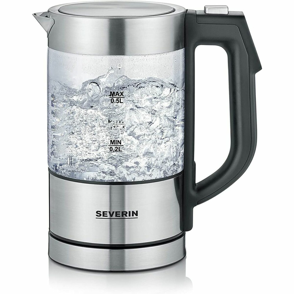 Wasserkocher Severin WK 3458 Schwarz Edelstahl 1100 W 500 ml