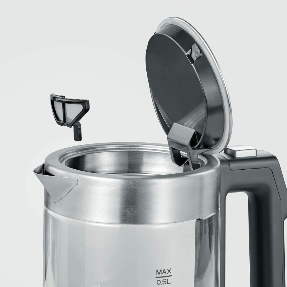 Bouilloire Severin WK 3458 Noir Acier inoxydable 1100 W 500 ml