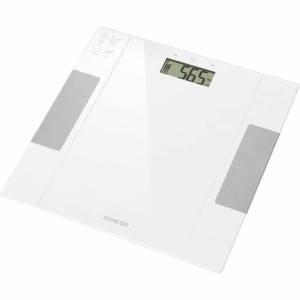 Digitale Personenwaage Sencor Weiß Glas 150 kg