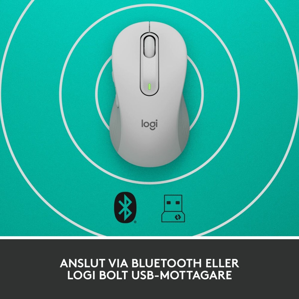 Wireless Mouse Logitech White 4000 dpi