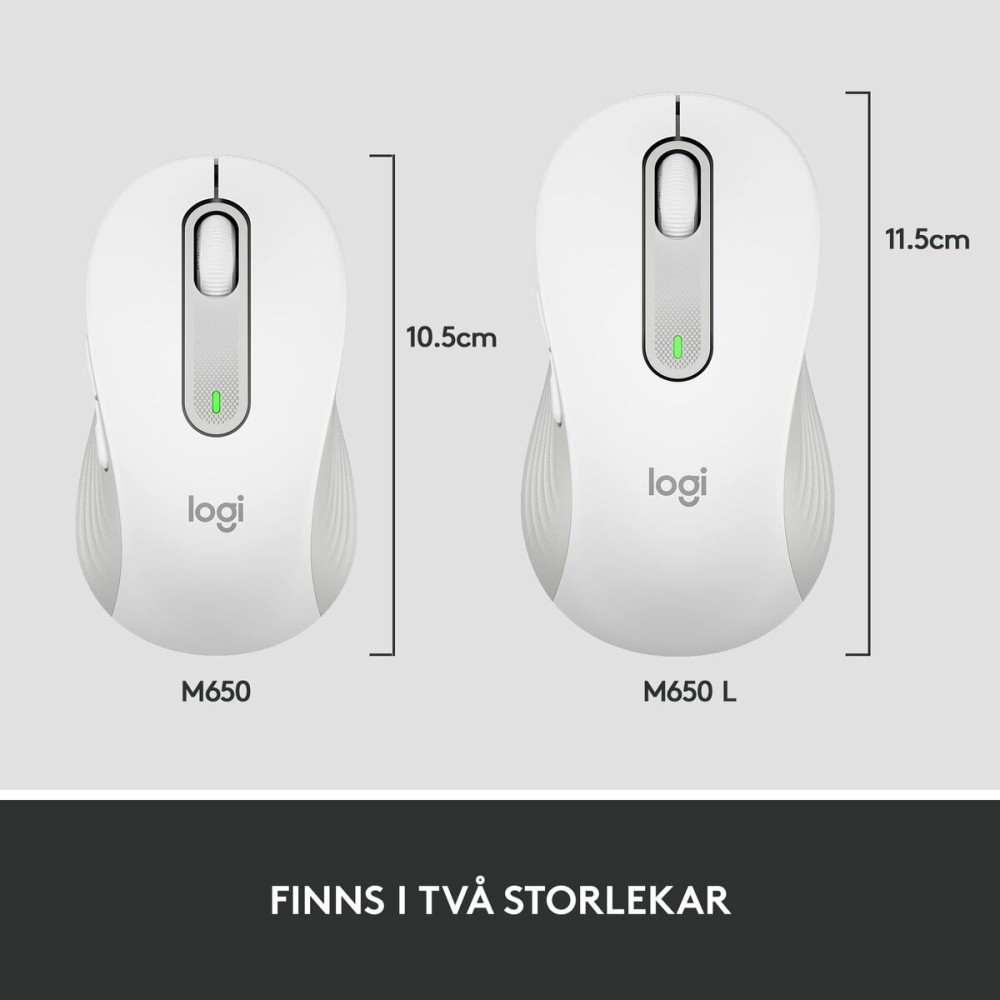 Wireless Mouse Logitech White 4000 dpi