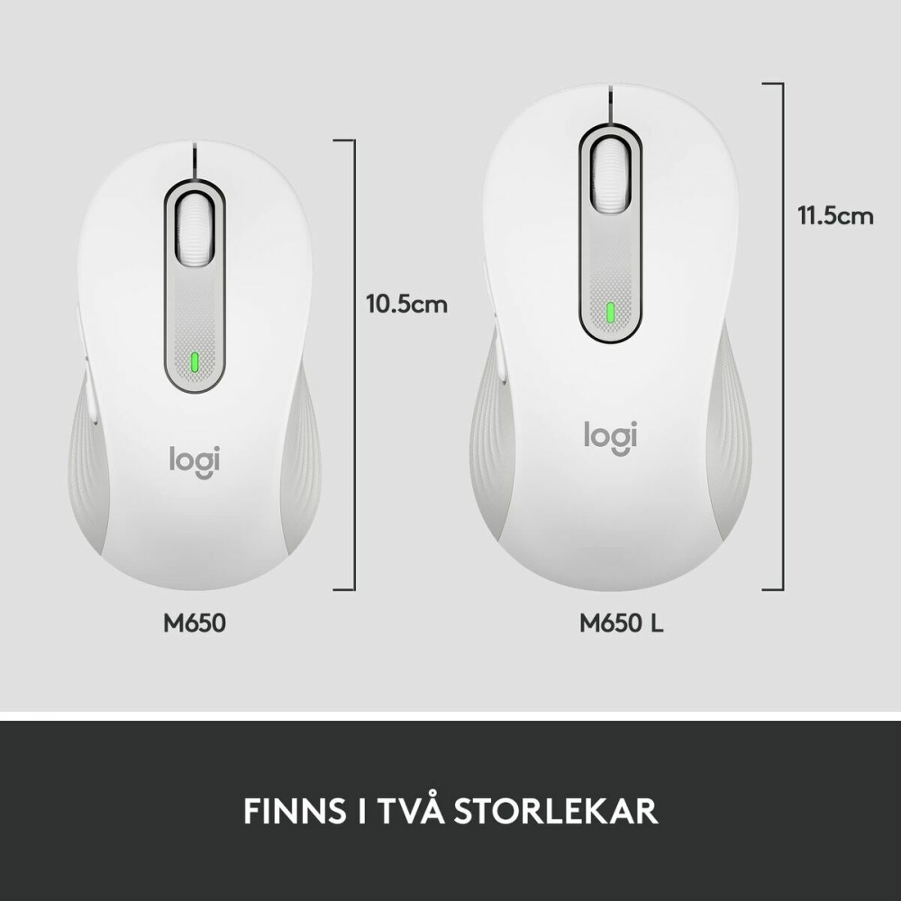 Wireless Mouse Logitech White 4000 dpi
