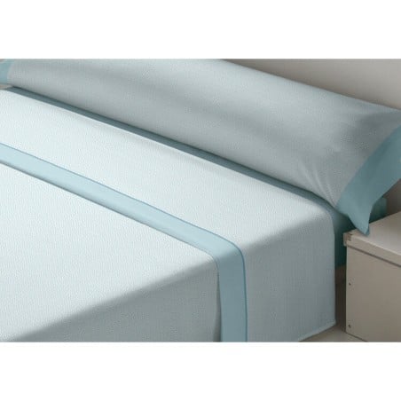 Jeu de draps D'Or JAZMIN Bleu Lit de 120 Franela