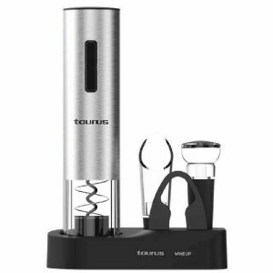 Elektrischer Korkenzieher mit Zubehör für Wein Taurus 963401000 Schwarz Stahl Edelstahl