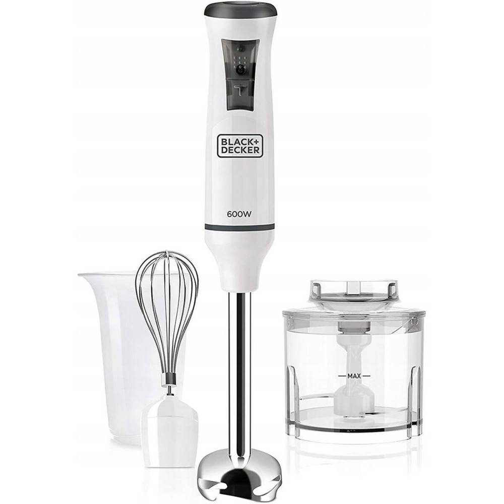 Bol mixeur Black & Decker ES9160150B Noir Argenté 600 W