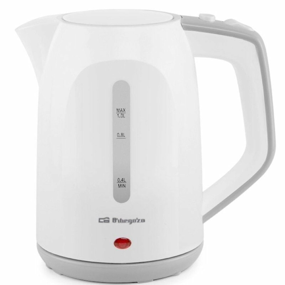 Kettle Orbegozo KT 5011 White Plastic 1100 W 1 L