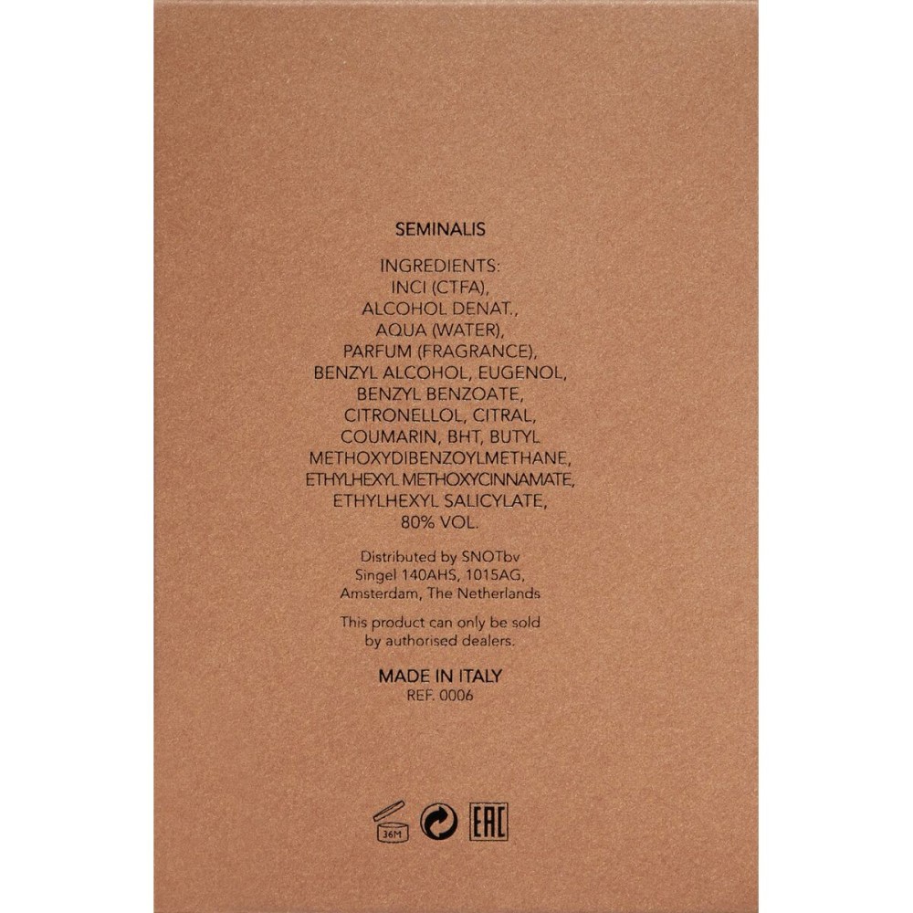Unisex-Parfüm Orto Parisi SEMINALIS 50 ml Seminalis