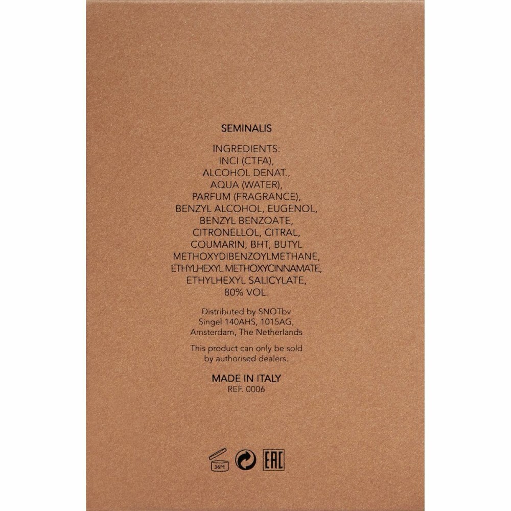 Unisex-Parfüm Orto Parisi SEMINALIS 50 ml Seminalis