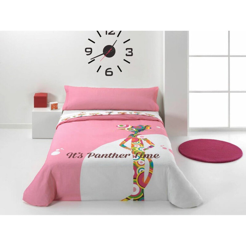 Parure de couette Hosteline PINK PANTER Pp Multicouleur Lit 1 persone 3 Pièces