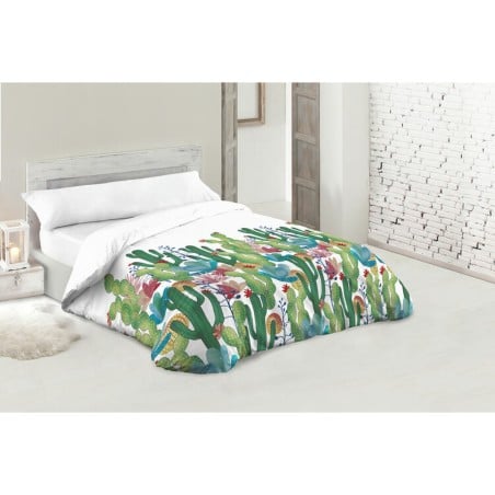 Housse de Couette Hosteline CACTUS Blanc 144 Fils