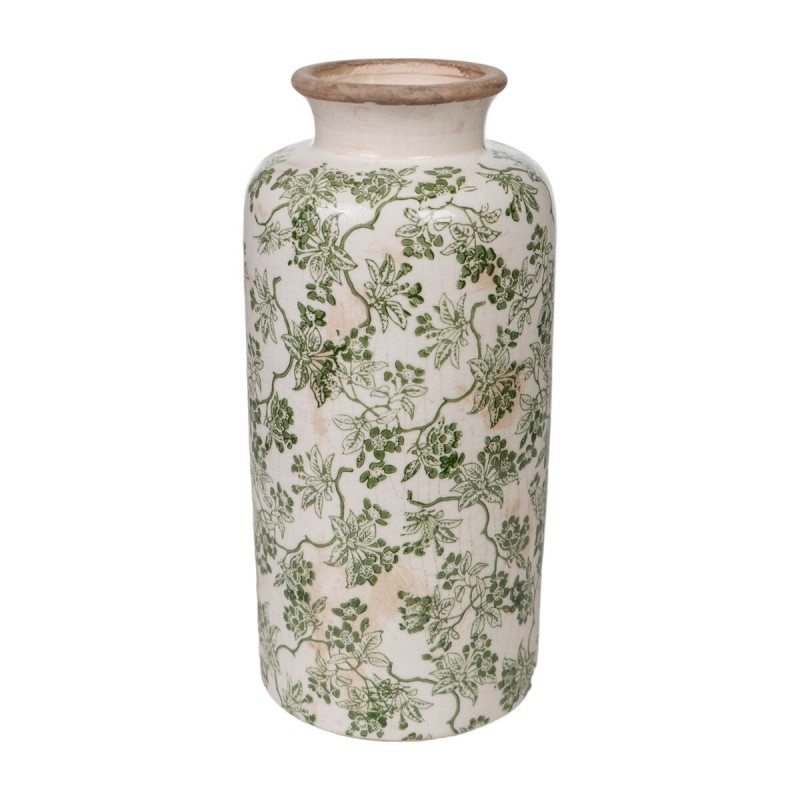 Vase Romimex Green Beige Porcelain 15 x 32 x 15 cm