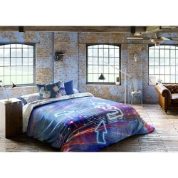 Housse de Couette Lois NIGHT P. Bleu 144 Fils 240 x 230 cm