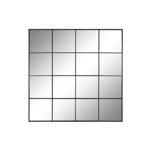 Wandspiegel Home ESPRIT Schwarz Fenster 122 x 2 x 122 cm