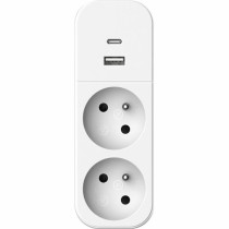 Steckdosenleiste mit 2 Steckdosen mit Schalter QUARX 3680 W