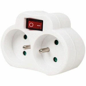 Steckdosenleiste mit 2 Steckdosen mit Schalter GAO 3680 W