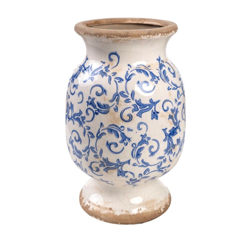 Vase Romimex Bleu Blanc Porcelaine 20 x 32 x 20 cm