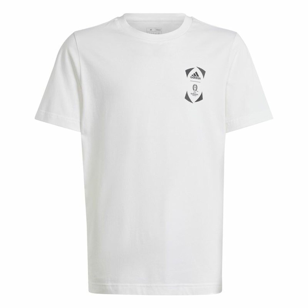 Short Sleeve T-Shirt Adidas EURO 24 White