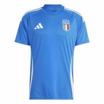 Kurzärmiges Fußball T-Shirt für Männer Adidas Italia 1ª 24 Blau
